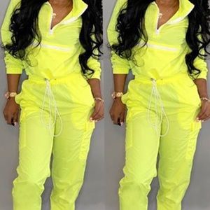 Two piece yellow pants set